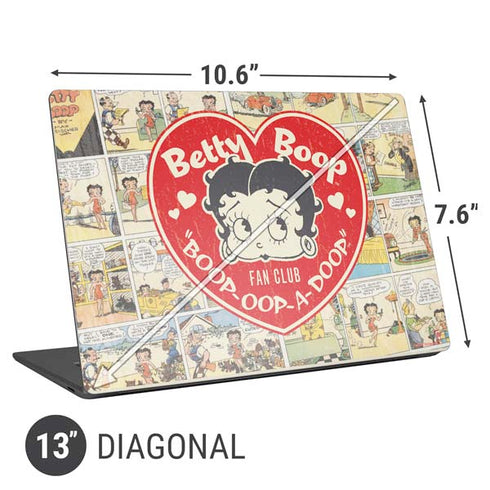 Betty Boop Comic Strip Universal Laptop 13in (10.6 x 7.6in) Skin