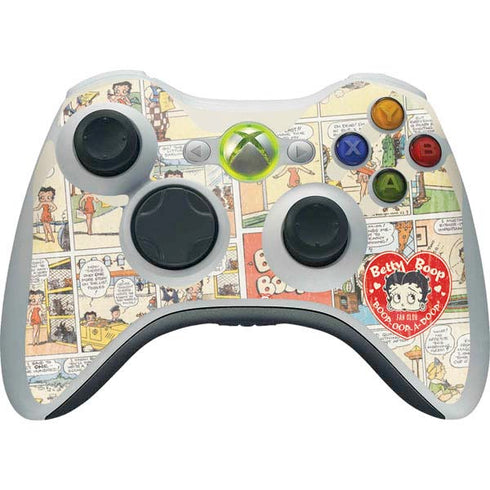 Betty Boop Comic Strip Xbox 360 Wireless Controller Skin