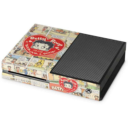 Betty Boop Comic Strip Xbox One Console Skin