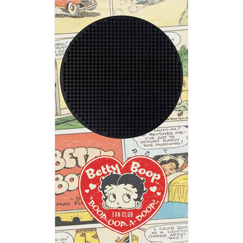 Betty Boop Comic Strip Xbox Series S Console Skin