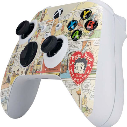 Betty Boop Comic Strip Xbox Series S Controller Skin