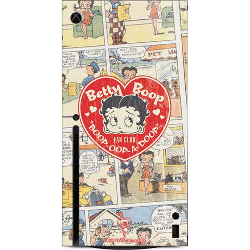 Betty Boop Comic Strip Xbox Series X Console Skin