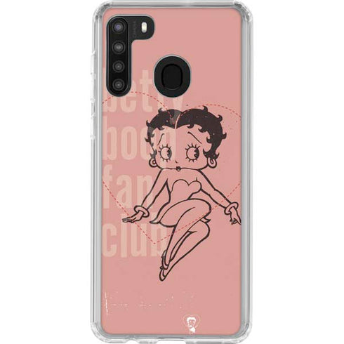 Betty Boop Fan Club Galaxy A21 Clear Case