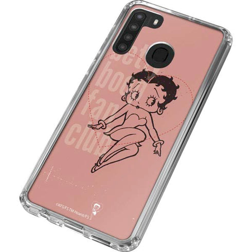 Betty Boop Fan Club Galaxy A21 Clear Case