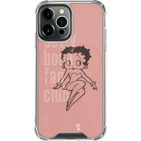 Betty Boop Fan Club iPhone 13 Pro Max Clear Case