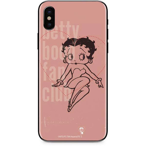 Betty Boop Fan Club iPhone X Skin