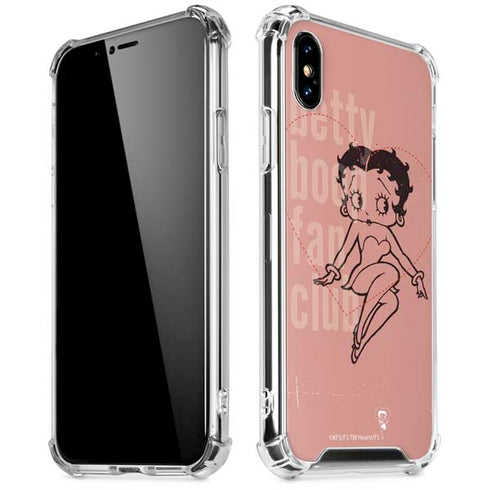 Betty Boop Fan Club iPhone XS Max Clear Case