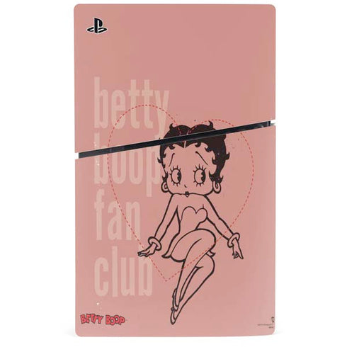 Betty Boop Fan Club PS5 Slim Digital Edition Bundle Skin