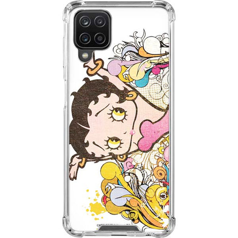 Betty Boop Hands Up Galaxy A12 Clear Case