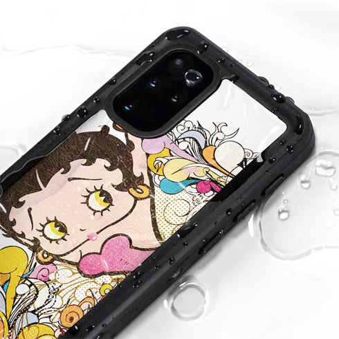 Betty Boop Hands Up Galaxy S20 Plus Waterproof Case