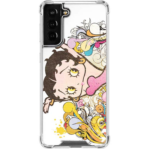 Betty Boop Hands Up Galaxy S21 FE Clear Case