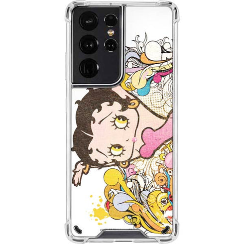 Betty Boop Hands Up Galaxy S21 Ultra 5G Clear Case