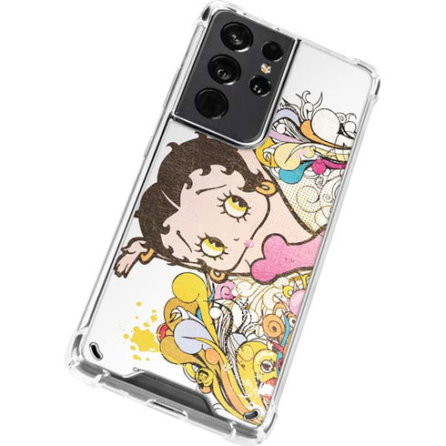 Betty Boop Hands Up Galaxy S21 Ultra 5G Clear Case