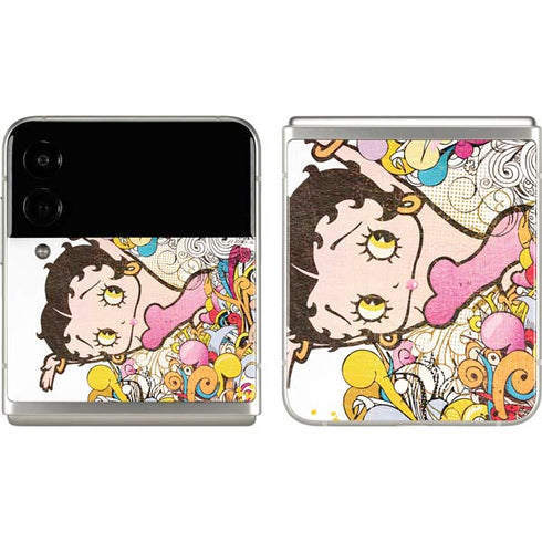 Betty Boop Hands Up Galaxy Z Flip3 5G Skin