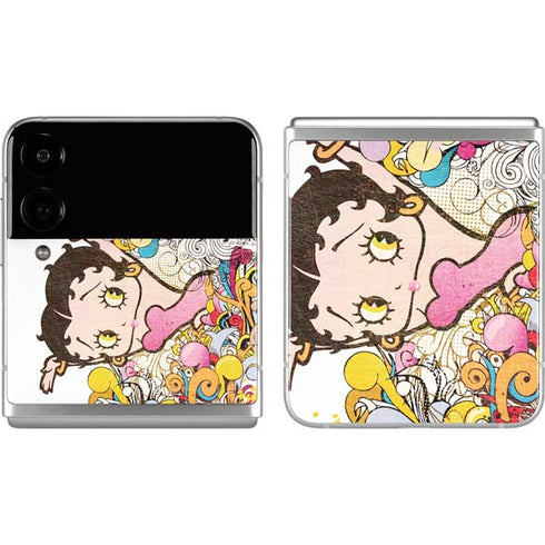 Betty Boop Hands Up Galaxy Z Flip4 5G Skin