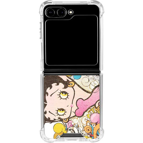 Betty Boop Hands Up Galaxy Z Flip5 5G Clear Case