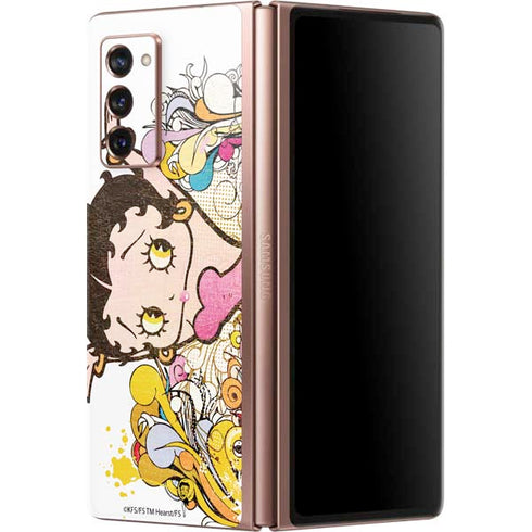 Betty Boop Hands Up Galaxy Z Fold2 5G Skin