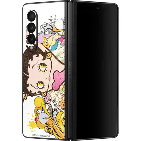 Betty Boop Hands Up Galaxy Z Fold3 5G Skin