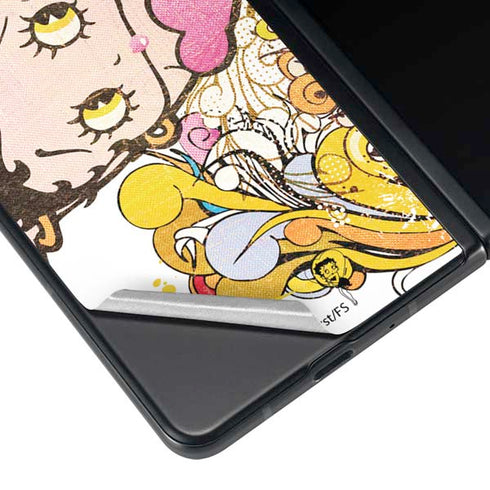 Betty Boop Hands Up Galaxy Z Fold3 5G Skin
