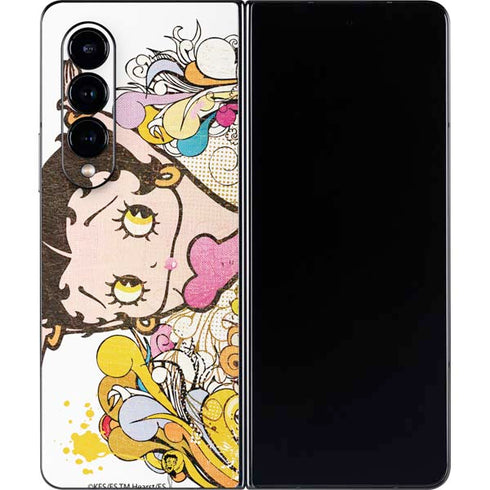 Betty Boop Hands Up Galaxy Z Fold4 5G Skin