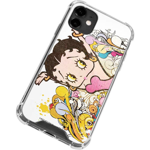 Betty Boop Hands Up iPhone 12 Clear Case