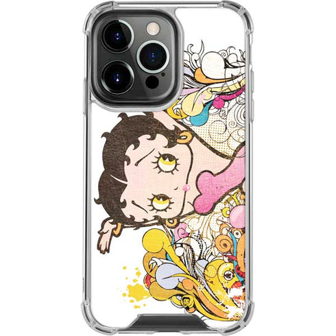 Betty Boop Hands Up iPhone 13 Pro Clear Case