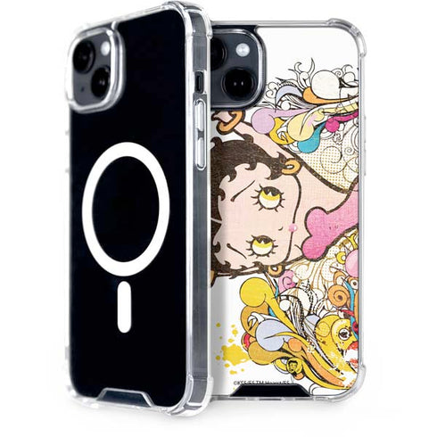 Betty Boop Hands Up iPhone 15 Plus MagSafe Case