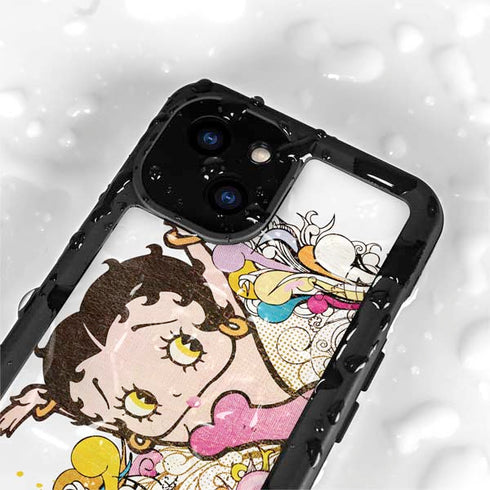 Betty Boop Hands Up iPhone 15 Waterproof Case