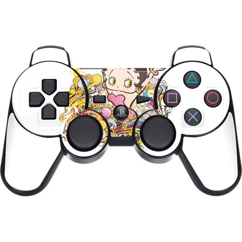 Betty Boop Hands Up PS3 Dual Shock wireless controller Skin