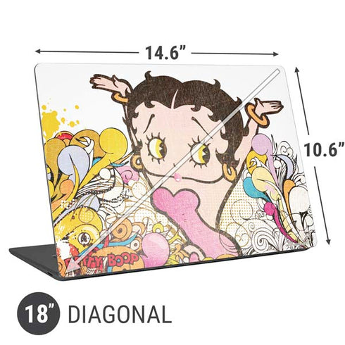 Betty Boop Hands Up Universal Laptop 18in (14.6 x 10.6in) Skin