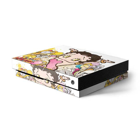 Betty Boop Hands Up Xbox One X Console Skin