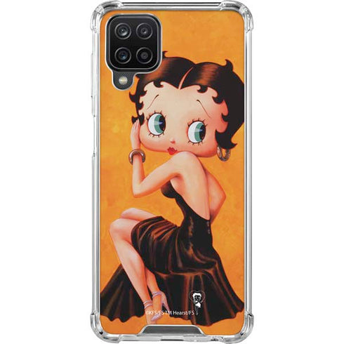 Betty Boop Little Black Dress Galaxy A12 Clear Case