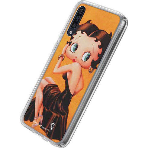 Betty Boop Little Black Dress Galaxy A50 Clear Case