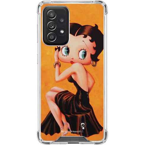 Betty Boop Little Black Dress Galaxy A52 5G Clear Case