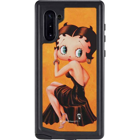 Betty Boop Little Black Dress Galaxy Note 10 Waterproof Case