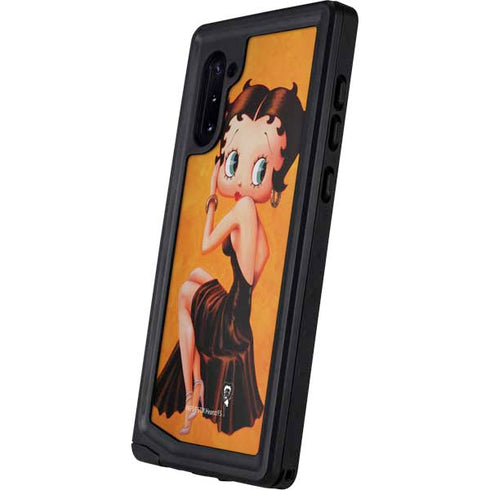 Betty Boop Little Black Dress Galaxy Note 10 Waterproof Case