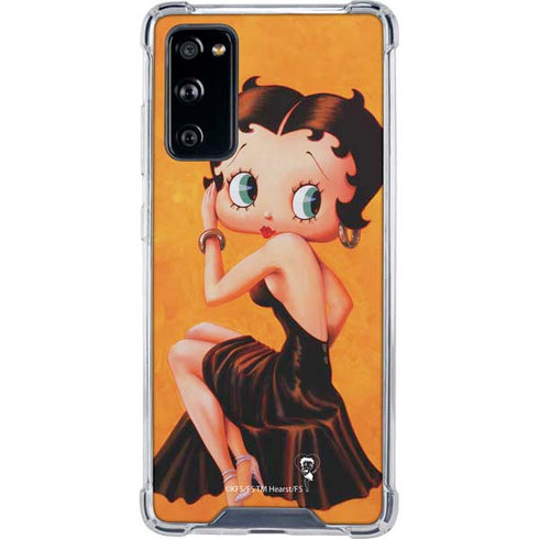 Betty Boop Little Black Dress Galaxy S20 FE Clear Case