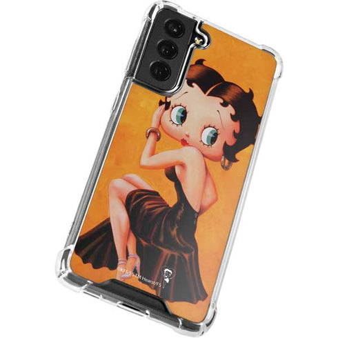 Betty Boop Little Black Dress Galaxy S22 Plus Clear Case
