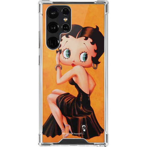 Betty Boop Little Black Dress Galaxy S22 Ultra Clear Case