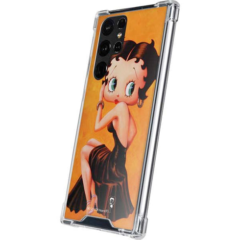 Betty Boop Little Black Dress Galaxy S22 Ultra Clear Case
