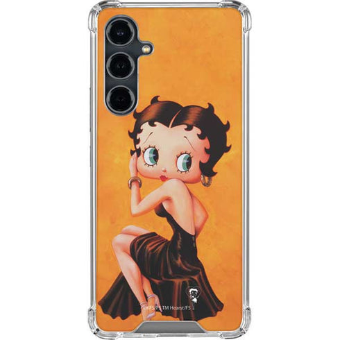 Betty Boop Little Black Dress Galaxy S23 FE Clear Case