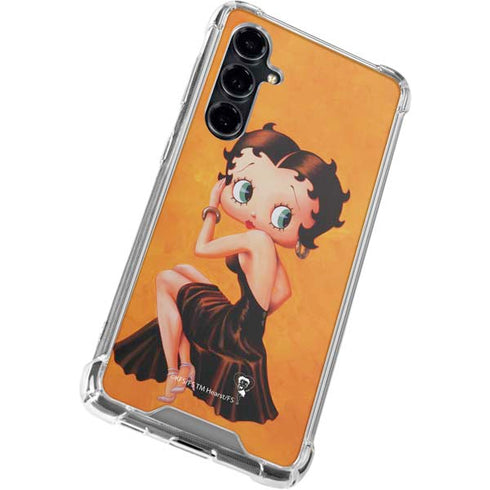 Betty Boop Little Black Dress Galaxy S23 FE Clear Case