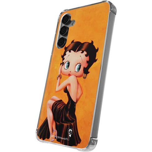Betty Boop Little Black Dress Galaxy S24 Plus Clear Case
