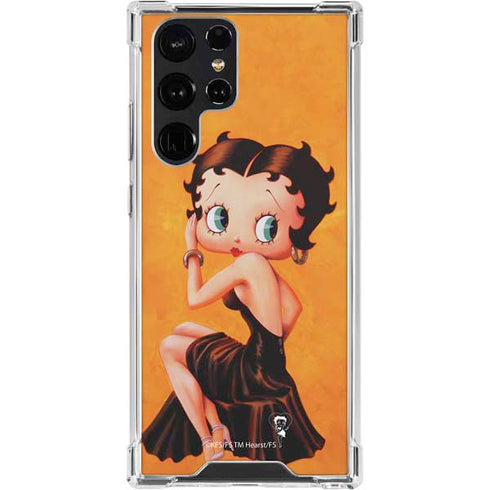 Betty Boop Little Black Dress Galaxy S24 Ultra Clear Case