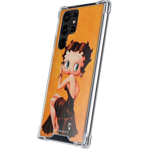 Betty Boop Little Black Dress Galaxy S24 Ultra Clear Case
