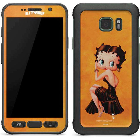 Betty Boop Little Black Dress Galaxy S7 Active Skin