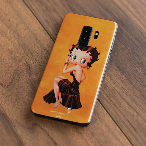 Betty Boop Little Black Dress Galaxy S9 Plus Skin
