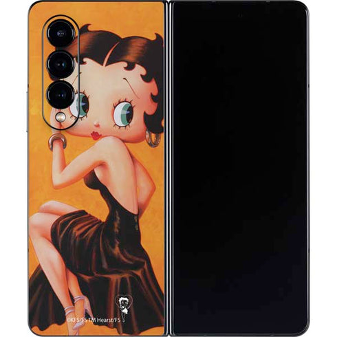 Betty Boop Little Black Dress Galaxy Z Fold4 5G Skin
