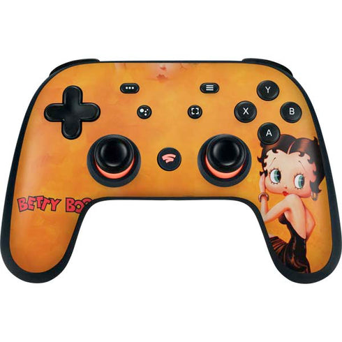 Betty Boop Little Black Dress Google Stadia Controller Skin