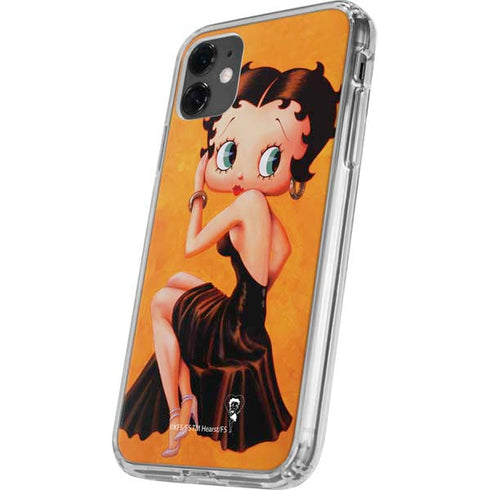 Betty Boop Little Black Dress iPhone 11 Clear Case